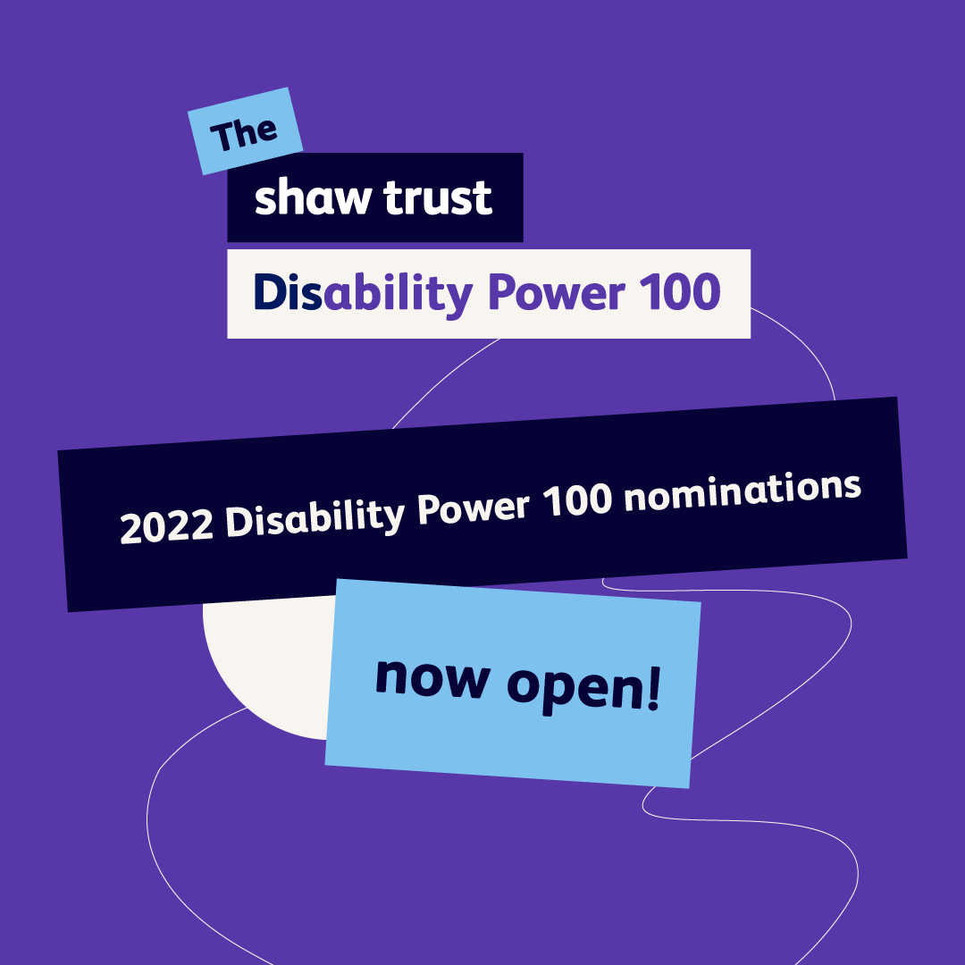 Nominatios for Disability Power 100 for 2022